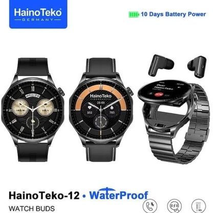 HainoTeko 12 Waterproof Smartwatch with Call & Fitness Features | توصيل سريع ومجاني في الإمارات